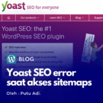 Yoast SEO error saat akses sitemaps